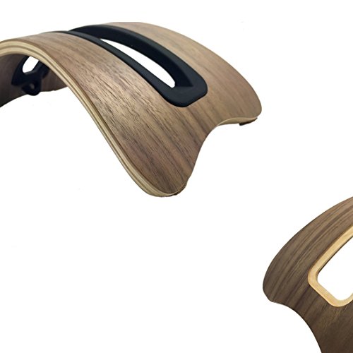 Sumgar®Einzigartige stilvolle Eleganz umweltfreundliche natürliche Holz Desktop Stand Handcrafted Halter Halterung für Apple Computer Macbook Pro/Air iPad (walnut) - 4