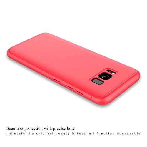 Qissy Carcasa Samsung Galaxy S8 Plus 3 in 1 Todo Incluido Anti-Scratch Ultra Slim Protective 360 PC Case Cover para Samsung Galaxy S8 S8 Samsung Galaxy S8 Plus Rojo reviews Qissy Carcasa Samsung Galaxy S8 Plus 3 in 1 Todo Incluido Anti-Scratch Ultra Slim Protective 360 PC Case Cover para Samsung Galaxy S8 S8 Samsung Galaxy S8 Plus Rojo
