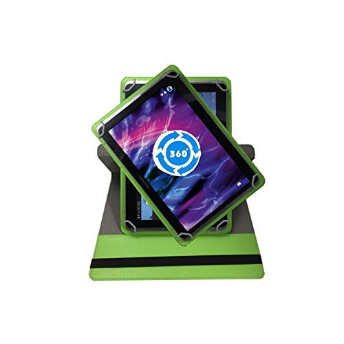 360° 10 Zoll GRÜN Tablet Tasche Schutz Hülle Stand Etui für WORTMANN TERRA PAD 1004 + Stift - 3
