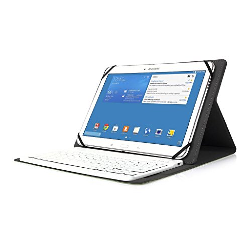 Bluetooth Tastatur CoastaCloud Ultra-Slim Hülle Keyboard Case Grün Für alle Windows / Android / IOS und Mobil mit 7-8 Zoll (Geeignete Tablettengröße : Länge 19-21cm;Breite:13.5cm ) für 7″ QWERTZ Deutsches Tastatur layout – iPad mini 1/2/3/4 ; Samsung Galaxy Tab 4 7 „and 8.0“, Samsung Galaxy Tab S2 8.0 „, Samsung Galaxy Tab A 8.0“, Samsung Galaxy Tab 3 8.0 „(T310), Mediapad X / MediaPad X2 4G LTE, Und andere Geräte zwischen 7,0 bis 8,0 Zoll - 5