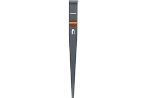 bellissa - Bodenanker-Fixierung für Rasenkanten Cortenstahl Höhe 13cm 5er Set - Robuster Erdanker für zusätzliche Stabilisierung von Beetabgrenzungen & -einfassungen - Erdspieß für Beetbegrenzung