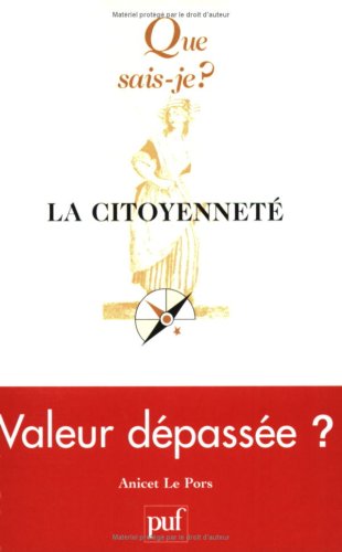 couverture de : La citoyennet&eacute;