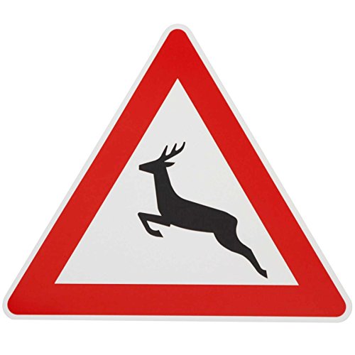ORIGINAL Verkehrszeichen Nr. 142 Achtung WILDWECHSEL mit Symbol Hirsch 630mm SL Verkehrsschild RAL-Gütezeichen Schild Verkehrsschilder Schilder Warnschild Straßenschild Straßenzeichen Warnzeichen Strassenschilder Hinweisschild nach StVO