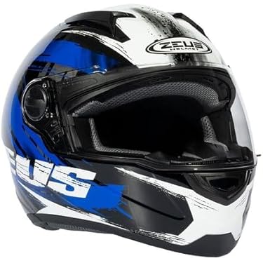 ZEUS ZS-811A AL8 Motosiklet Kaskı Kapalı Kask Black Blue XS