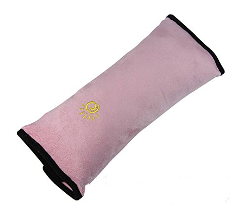 Safety Child car seat belt Strap Soft Shoulder Pad Cover Cushion, pink
