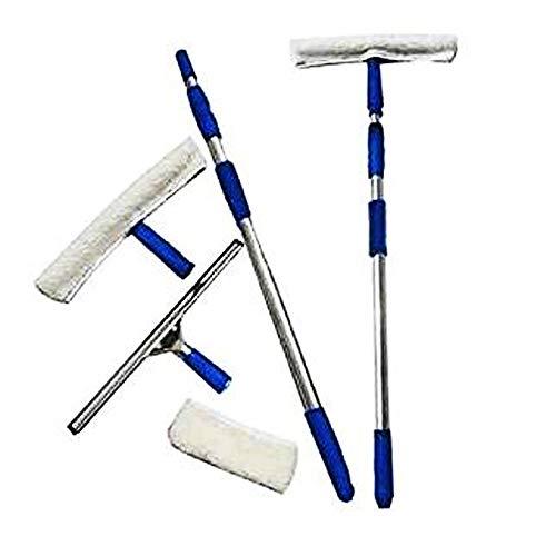 Set spazzola lavavetri con parti di ricambio e asta telescopica di Ardisle
