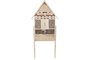 Hôtel à insectes XXL sur échasses – 119 cm x 50 cm x 12 cm – Maison à insectes sur pied