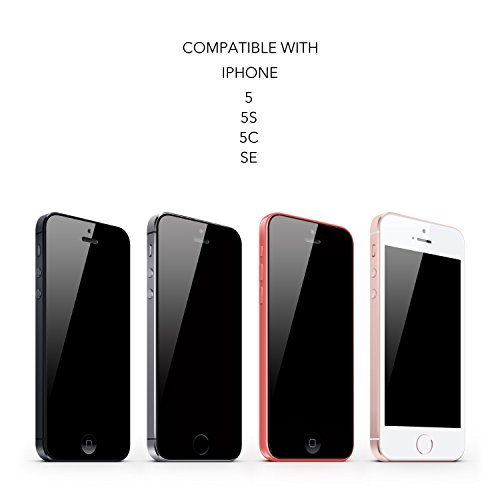 iPhone SE Screen protector YOSH [2 Pack] iPhone se 5s 5 5c Premium Tempered Glass Screen Protector, 9H Hardness and Easy Bubble-Free Installation Anti-Fingerprints