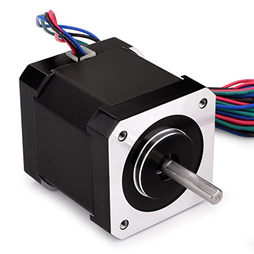 Quimat Nema 17 Schrittmotor Bipolar 2A 0,59Nm (84oz.in) 47mm Körper 4-Blei mit 1m Kabel & Stecker und Montage Halterung für 3D Drucker Printer / CNC - 2