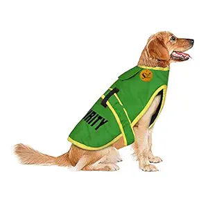 Sage Square Premium Dog Winter Ultra Warm Printed Security Coat Thicker Fleece Dog Hoodie Vest for Cold Weather (Extra Large) (30 Inches) (Green)