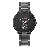 EUCoo Herrenuhrluxury Business Steel Strip Watch Nicht Wasserdicht Spiegel Quarz Uhr Marke(D)