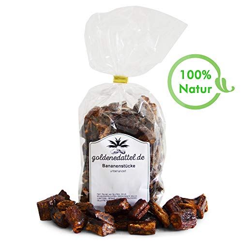 Preisvergleich Produktbild Getrocknete Bananen / ungezuckert / ungeschwefelt / 500g / Premium Qualität / Superfood / besonders aromatisch