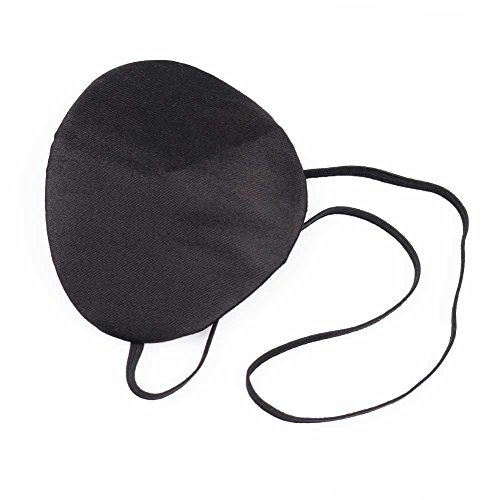 WLM The World's Best Eye Patch Black Adult Silicone Replaceable Elastic Comfort