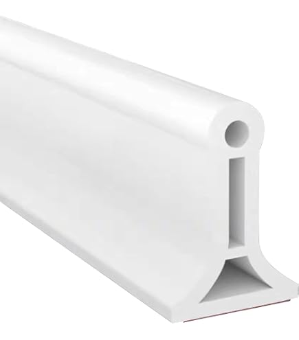 Flexible Silikon-Duschschwelle – Wasserdichter Wasserdamm, 250 Cm, Selbstklebend, Grau
