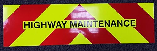 Magnetic HIGHWAY MAINTENANCE Reflective Marker Board