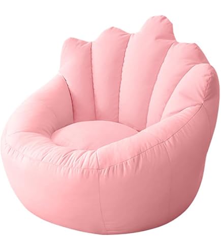 Sac Haricot Géant Orange - Pouf Rangement Pour Peluches Enfants Et Adultes, 100x120cm, Idéal Salon, Jardin - 5
