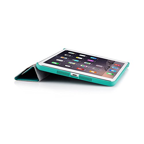 Pipetto Luxe Origami faltbare Lammfell-Hülle mit Stand für Apple iPad mini 2/3 türkis - 4