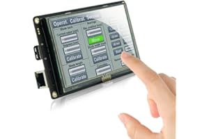 SCBRHMI moniteur d'affichage LCD TFT intelligent HMI 5 pouces avec contrôleur + programme + interface série écran tactile pour Arduino Raspberry pi ESP32 ESP8266 STM32