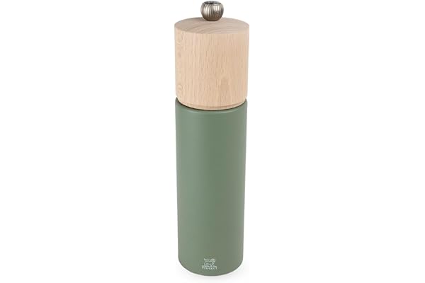 PEUGEOT - Moulin à Poivre Boreal 21 cm - Réglage Classique - En Bois De Hêtre Labellisé PEFC - Fabrication Française - Coloris Vert Fougère