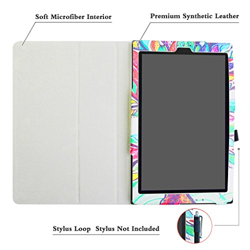Medion Lifetab X10302/X10301 hülle,Mama Mouth Folding Ständer Hülle Case mit Standfunktion für 10.1″ Medion Lifetab X10302/X10301 Android Tablet PC,Love Tree - 4