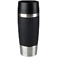 Tefal Stainless Steel/Plastic Travel Mug, Black, 0.36 Liters, K3081114