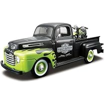 Véhicule miniature - MAISTO - Ford F 350 Super Duty - Harley Davidson 1936 - Noir