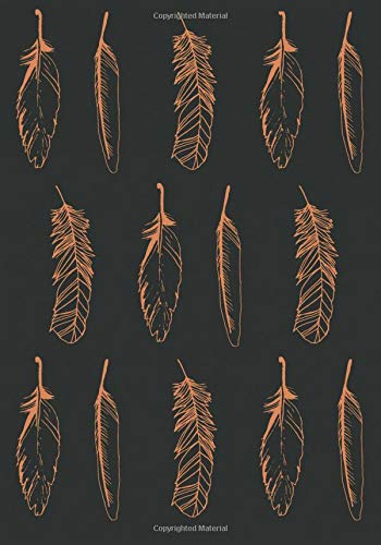 Feathers Notebook -- Creative Journal: LINED, College Ruled, 7x10, Cream Paper, 184 Pages