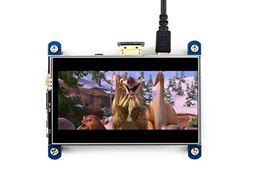 Waveshare 4inch HDMI LCD Resistive Touch Screen 800x480 High Resolution HDMI interface IPS Screen Designed for Raspberry Pi 3 B 2B B   B