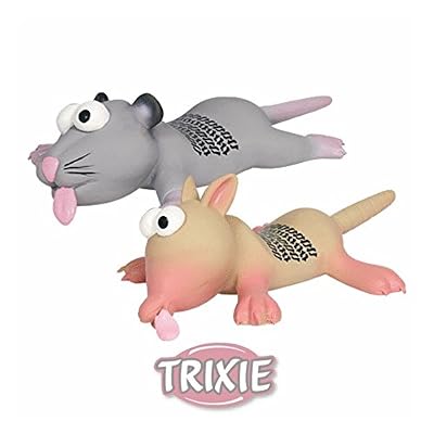 Trixie Rat ou souris Pneu pistes – Jouet pour chien en latex, 22 cm