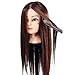 Goodofferplace® 2 x 85% Professional Real Hair 22Inch Hairdressing Training Mannequin Head Hairdresser Training Heads w/Clamp For College and Professional Use