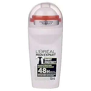 LOreal Paris Men Expert Shirt Protect Refreshing Kick Fragrance Roll on - 50ml/1.7oz