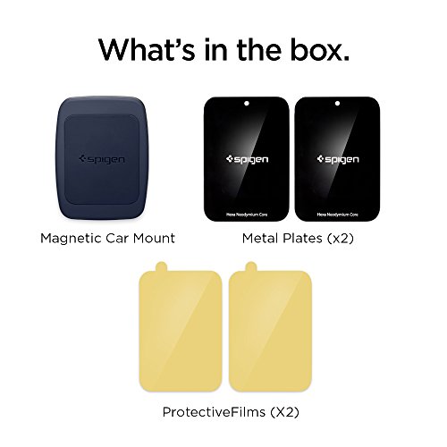 Support Téléphone Voiture, Spigen [Prime Air Vent magnétique][Hexa Néodyme Core][360 Degrés] Support téléphone pour les grandes Téléphones iPhone X/8/7,Galaxy S8/S7/Note 8 - H12 Midnight Blue