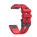 Produktbild happy event Schnellwechsel Ersatz Silikonarmband für den Garmin Fenix 5X Plus (Rot)