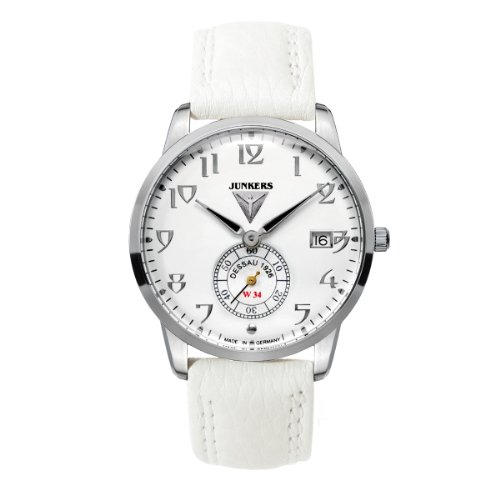 Junkers Damen-Armbanduhr Art Deco Flatline Lady Analog Quarz Leder 63371