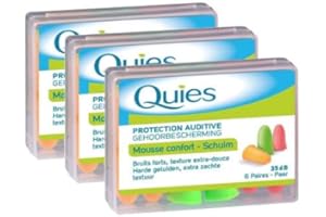 Quies - Protection Auditive en Mousse - Lot de 3 x 6 Paires by QuiesÂ