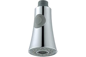 Inchant Modern Bathroom Kitchen Faucet Pull-Out Spray Head Universal 1/2-Inch Faucet Head Replacement Part,Polished Chrome