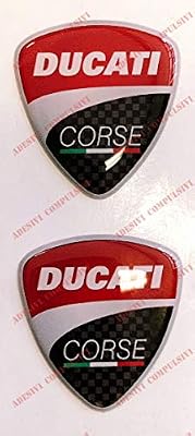 Adesivi Compulsivi Lot de 2 stickers, logo Corse, en résine, effet 3D Pour réservoir ou casque