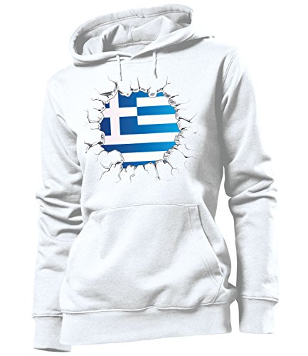 FUSSBALL – FANARTIKEL – Griechenland 5710 Frauen Hoodie (HKP) Gr. M