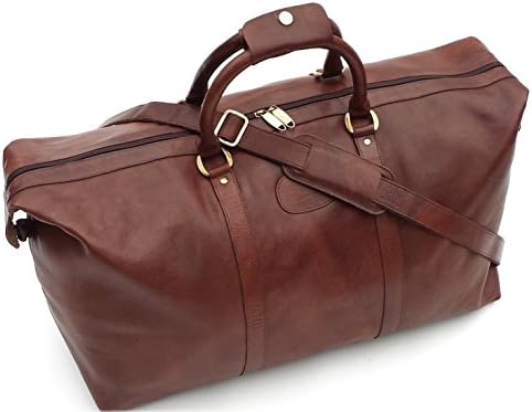 Leather weekend bag Luxury high Quality large Brown Style Leather Duffel Travel Bag Weekend Bag Travel bag Overnight carry on Holdall Duffle Bag case Hand luggage