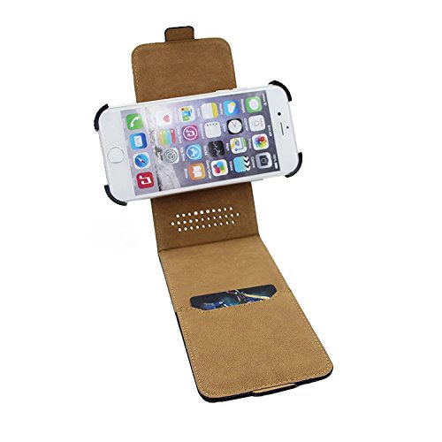 Per LG Electronics X power2 Custodia protettiva nero 360 Â° smartphone copertura cassa di protezione Slim Flipstyle cover pelle artificiale per LG Electronics X power2 - K-S-Trade(R)