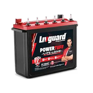 Livguard | Recyclable Inverter Battery for Small Office, Home and Small Shop | POWERTUFF |PT 1584TT, 150Ah | Max. Warranty | Long Life Battery | Tall Tubular Battery