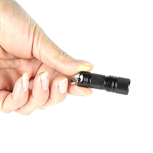 Boruit LED Flashlight ,Micro USB Mini Taschenlampe,Micro Taschenlampe Aufladbare Wasserdicht zum Innenbeleuchtung und Bewegungen im Freien (Schwarz) - 4
