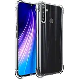 TheGiftKart Flexible Shockproof Crystal Clear TPU Soft Back Cover Case with Cushioned Edges for Ultimate Protection for Xiaomi Redmi Note 8 (Transparent)