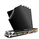 100% SIN PEGATINAS Y HACER LA PARRILLA FÁCIL - Nada caerá a través de las rejillas de la parrilla o se quemará. Ayuda a retener los jugos y nutrientes naturales de los alimentos perfectamente. Lo mejor para asar bistec, cerdo, tocino, mariscos, verduras, pizza, brochetas e incluso freír un huevo.