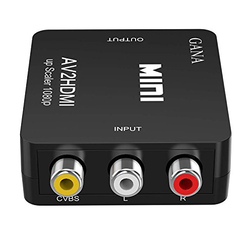 Adaptateur RCA vers HDMI GANA Adaptateur vid o Mini AV vers HDMI compatible avec 1080P avec c ble de charge USB pour PC Portable Xbox PS4 PS3 TV STB VHS Magn toscope Cam ra DVD - Noir Adaptateur RCA vers HDMI GANA Adaptateur vid o Mini AV vers HDMI compatible avec 1080P avec c ble de charge USB pour PC Portable Xbox PS4 PS3 TV STB VHS Magn toscope Cam ra DVD - Noir