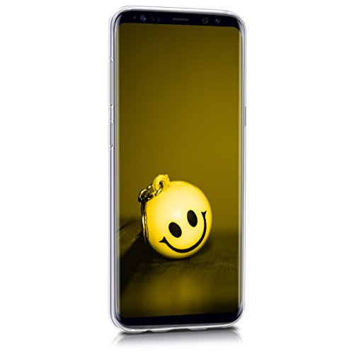 kwmobile Hülle für Samsung Galaxy S8 – TPU Silikon Backcover Case Handy Schutzhülle – Cover klar Emoji Design Mehrfarbig Transparent - 2