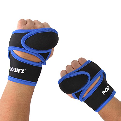 Gewichtshandschuhe 2x 1 Kg Hand – Gewichtsmanschetten Handgewicht Handgelenk Neopren XS - 3