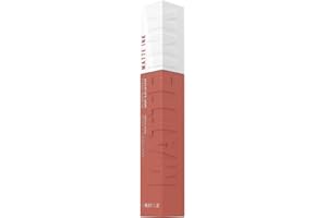 Maybelline New York Tinta Labbra a Lunga Durata, Effetto Matte e Colore Intenso, Tenuta fino a 16 Ore, No Transfer e Senza Sbavature, SuperStay Matte Ink, Tonalità: Seductress (65), 5 ml