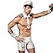 Produktbild GQMG Sexy Dessous Für Männer, Hot Cosplay Kostüme Navy Sailor Costume White Seaman Uniform Supper Attraktive Outfits