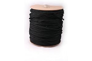 MIXTRADER Polypropylene Rope 6mm Black Various Sizes (100m, Black)